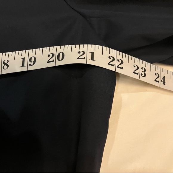 Uniqlo/Ines de la Fressange Navy Blue Double-Breasted Trench Coat - Picture 8 of 10